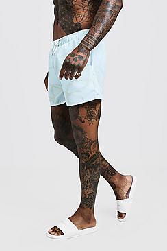 Boohoo Pastel Chain Swim Short In Mid Length