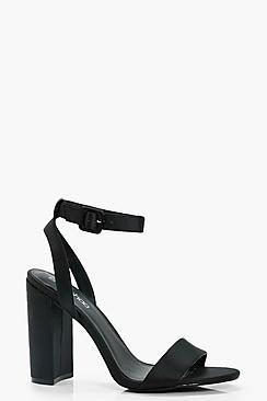 Boohoo Wrap Ankle Cylinder 2 Part Heels