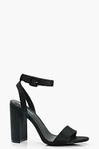 Boohoo Wrap Ankle Cylinder 2 Part Heels
