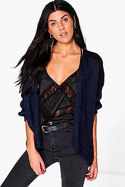 Boohoo Heidi Oversized Slouchy Soft Knit Cardigan