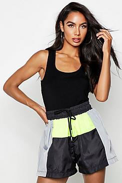 Boohoo Colour Block Shell Runner Short