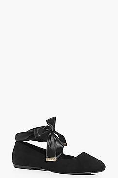 Boohoo Julia Ribbon Wrap Ballet