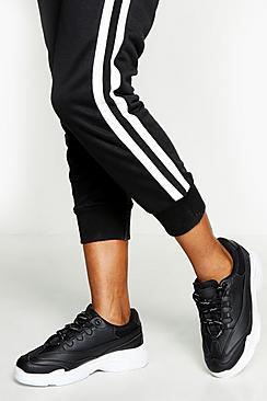 Boohoo Woman Printed Laces Chunky Trainers