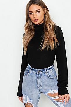 Boohoo Roll Neck Fine Gauge Jumper