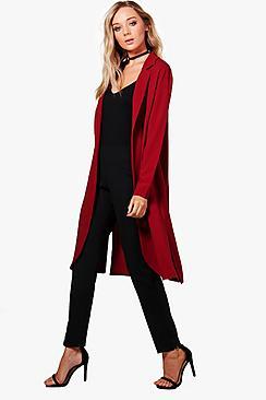 Boohoo Stephanie Tailored Woven Duster