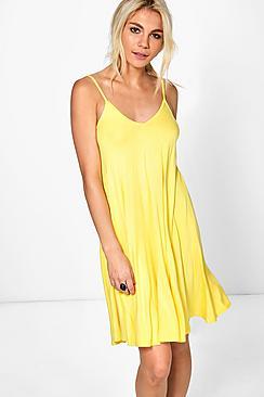 Boohoo Dahlia Strappy Swing Dress
