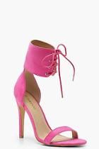 Boohoo Lucy Lace Up Cuff Sandals