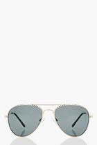 Boohoo Anya Twist Coloured Lense Sunglasses