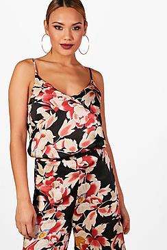 Boohoo Sophie Premium Floral Cami Top