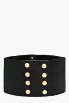 Boohoo Abigail Military Button Waist Belt