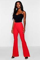 Boohoo Button Detail Flare Pants