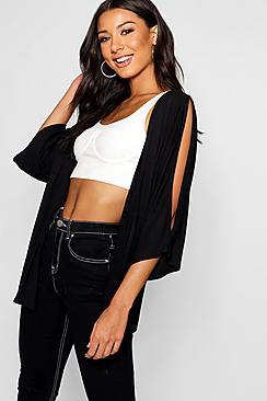 Boohoo Cold Shoulder Kimono