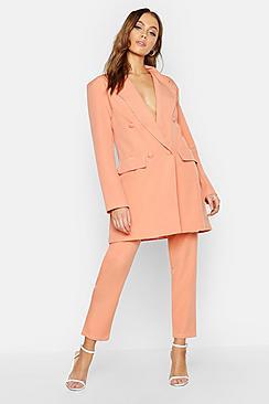 Boohoo Extreme Oversized Boyfriend Blazer Contrast Stitch