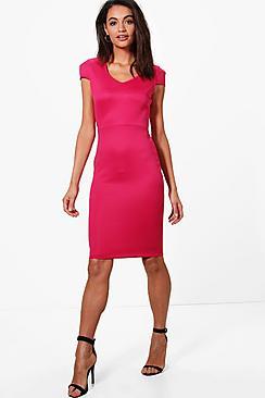Boohoo Esme Tailored Midi Dress