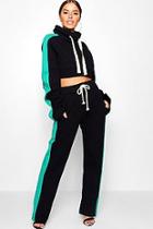 Boohoo Petite Stripe Panel Skinny Co-ord Joggers
