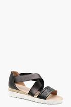 Boohoo Multi Strap Cleated Sandals