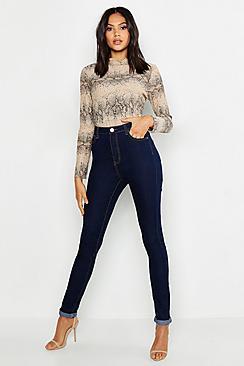 Boohoo Tall High Waist Skinny Jean
