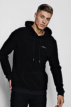 Boohoo Man Signature Fleece Over The Head Hoodie