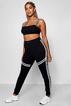 Boohoo Nadine Double Stripe Detail Sweat Jogger