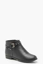 Boohoo Studded Ankle Strap Chelsea Boots