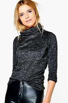 Boohoo Katie Cowl Neck Jumper