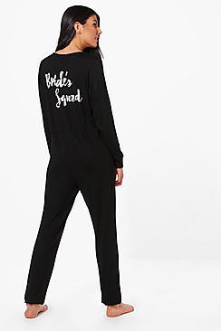 Boohoo Caitlyn Bride's Squad Onesie