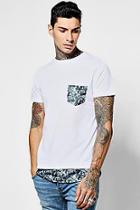 Boohoo Skater T-shirt With Palm Print Pocket