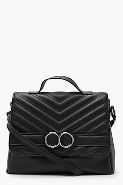 Boohoo Double Chevron Quilt Cross Body