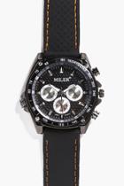 Boohoo Multi Dial Black Faced Watch Black