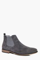 Boohoo Faux Suede Chelsea Boots Grey
