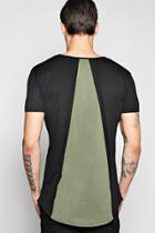 Boohoo Cut And Sew Back Panel T Shirt Black