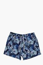 Boohoo Short Length Floral Print Swim Shorts