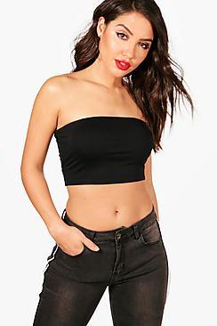 Boohoo Basic Jersey Bandeau