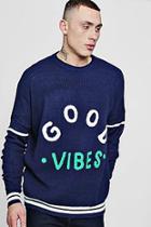 Boohoo Good Vibes Jumper