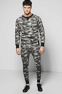 Boohoo Skinny Fit Combat Sweat Tracksuit