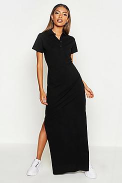 Boohoo Collared Maxi Dress