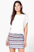 Boohoo Sarah Patterned Chiffon Dress
