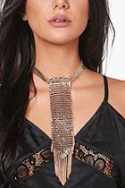 Boohoo Sophie Chainmail Statement Plunge Choker