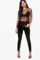 Boohoo Indie High Shine Premium Vinyl Trousers