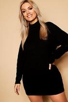 Boohoo Plus Roll Neck Jumper Dress