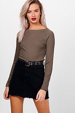 Boohoo Emily Premium Ribbed Top