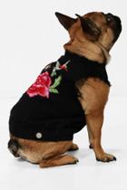 Boohoo Rover Badged Dog Jean Jacket Black