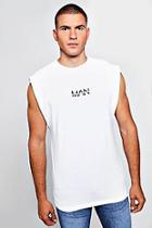 Boohoo Original Man Sleeveless T-shirt With Drop Armhole