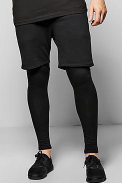 Boohoo Loopback Shorts With Meggings