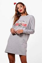 Boohoo Vaya Christmas Santa Can I Explain Dress