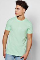 Boohoo Original Man Logo Print T-shirt Mint