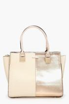 Boohoo Paige Rose Panelled Structured Day Bag Rose