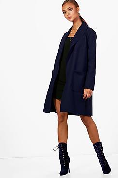 Boohoo Shawl Collar Boyfriend Coat