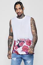 Boohoo Floral Faded Sublimation Tank
