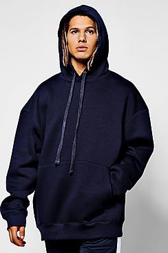 Boohoo Oversized Hoodie With Elongated Drawcord